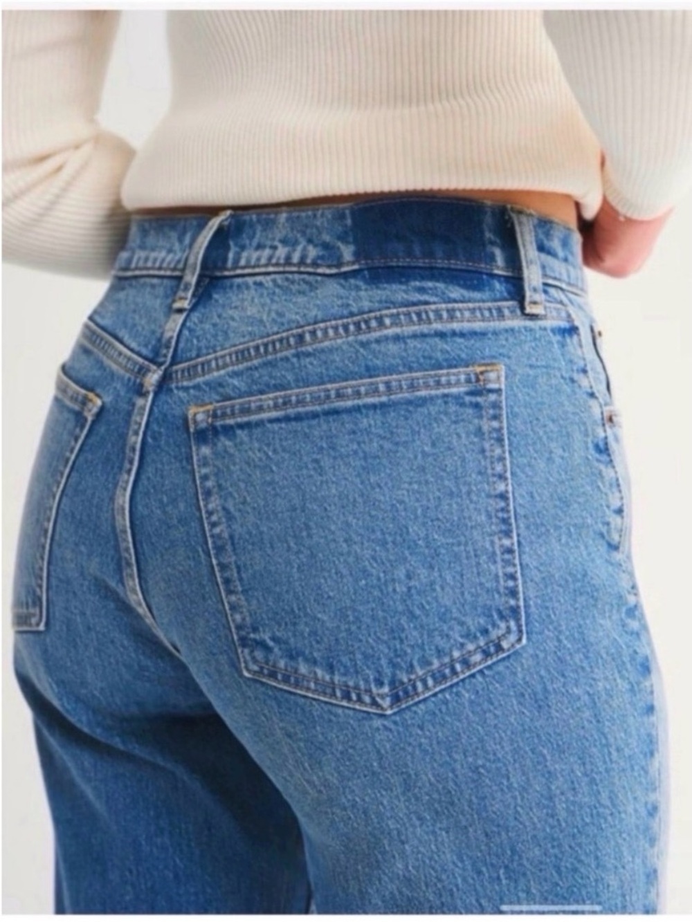 ABERCROMBIE & FITCH 90’s Relaxed High Rise Jeans Size 30 NEW! - Picture 6 of 10